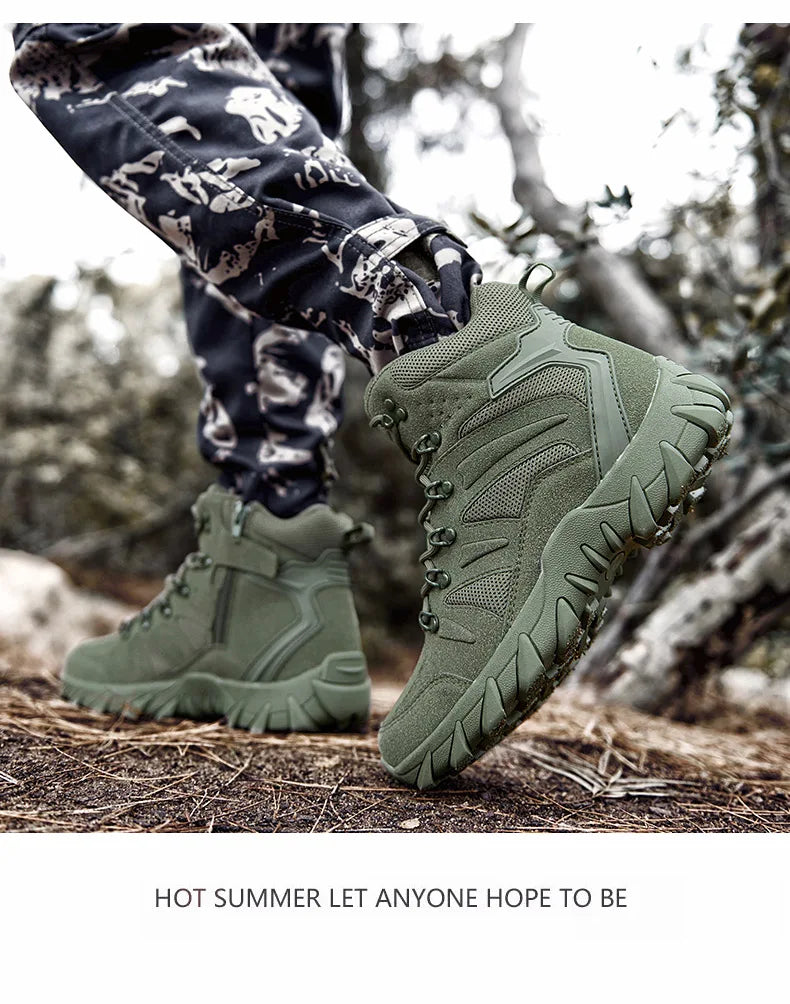 Men’s Tactical Combat Training Boots – Outdoor & Anti-Wear